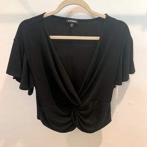 Express One Eleven Black twist front top